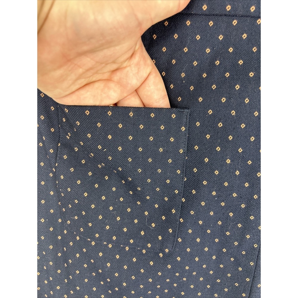 Women's Dex The Suit Shop New York Brand Dress Navy Pockets Size M A Line - Picture 9 of 9